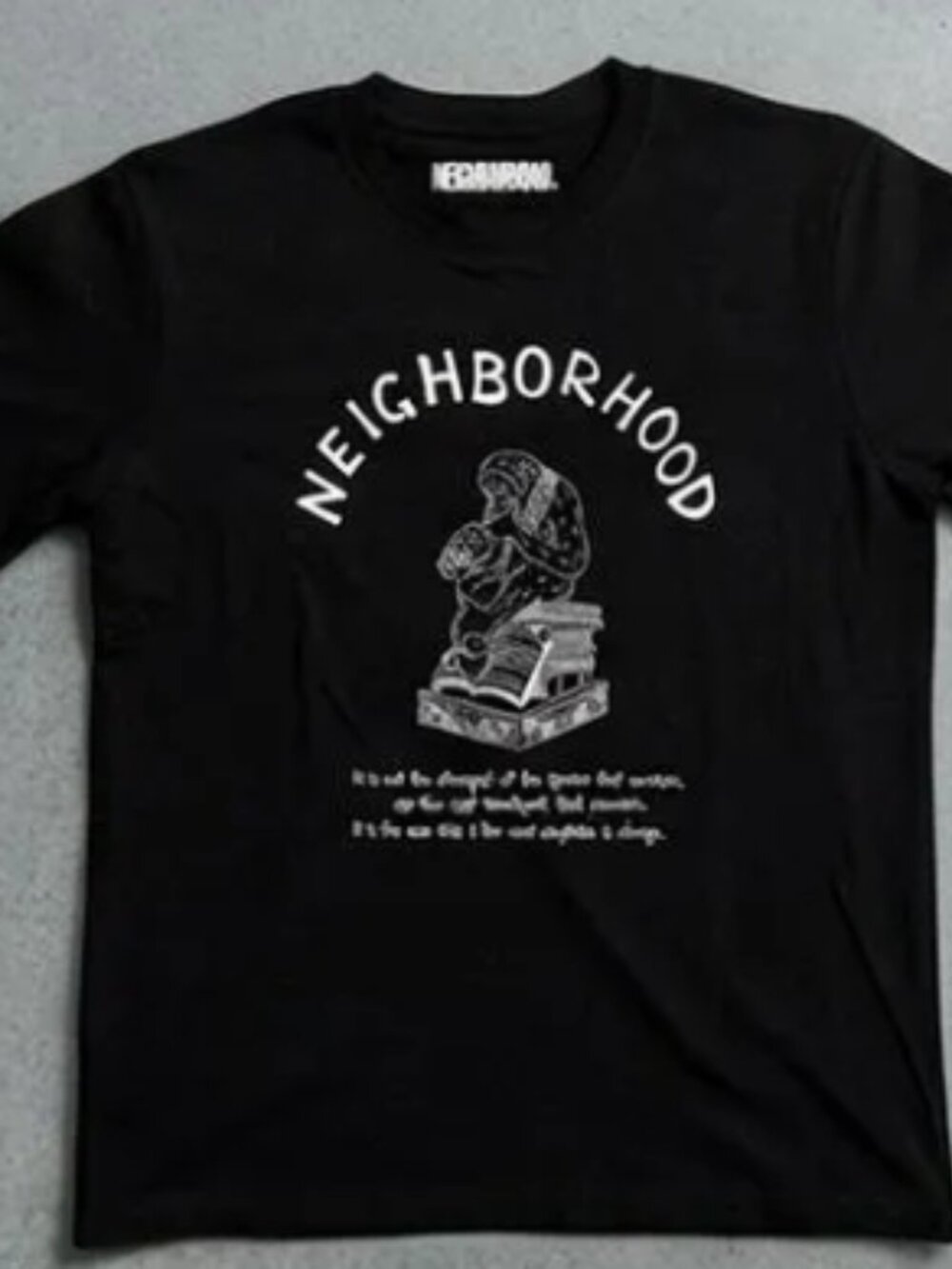 Neighborhood Graphic T-Shirt Black